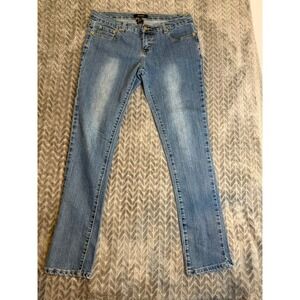 Bogari Womens Medium Wash Straight Leg Jeans Size 28 Blue Denim Mid Rise 0049